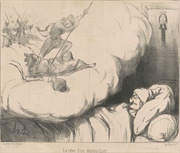 Le rêve d'un marguillier, 19th century. Creator: Honore Daumier.