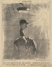 Plus je me rapproche du soleil..., 19th century. Creator: Honore Daumier.