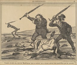 Grande révolte des rats de montfaucon ..., 19th century. Creator: Honore Daumier.