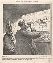 Monsieur Colimard si vous continuez ..., 19th century. Creator: Honore Daumier.