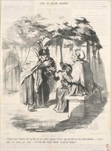 Depuis que Zémire sait qu'elle va me couter quinze francs ..., 19th century. Creator: Honore Daumier.