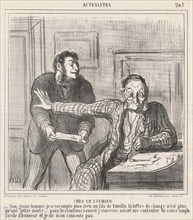 Chez un usurier, 19th century. Creator: Honore Daumier.