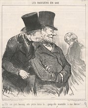 Ell me plait beaucoup ..., 19th century. Creator: Honore Daumier.