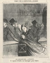 Une amelioration a apporter, 19th century. Creator: Honore Daumier.