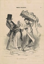 Une envie de femme grosse, 19th century. Creator: Honore Daumier.