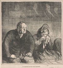 Le quatrième acte d'un drame intéressant, 19th century. Creator: Honore Daumier.