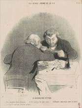 Le retour des huitres, 19th century. Creator: Honore Daumier.