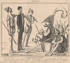 Commission des bastonnades, 19th century. Creator: Honore Daumier.