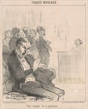 Un victime de la politesse, 1852.  Creator: Honore Daumier.