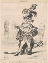 Le Citoyen ... Thiers essayant un nouveau costume, 19th century. Creator: Honore Daumier.