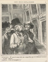 Le visiteur ..., 19th century. Creator: Honore Daumier.