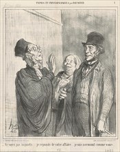 Ne soyez pas inquiets ..., 19th century. Creator: Honore Daumier.