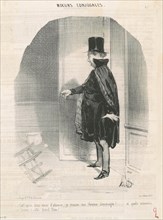 Ciel!...je trouve ma femme déménagée!, 19th century. Creator: Honore Daumier.