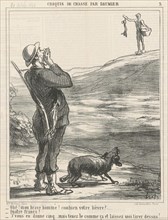 Ohé! ... Combien votre lievre? ..., 19th century. Creator: Honore Daumier.