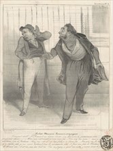 Robert Macaire commis-voyageur, 19th century. Creator: Honore Daumier.