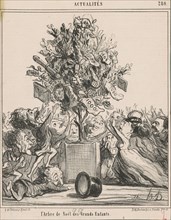 L'Arbre de Noël des Grands Enfants, 19th century. Creator: Honore Daumier.