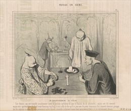 Un divertissement de pékin, 19th century. Creator: Honore Daumier.