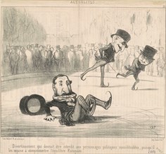 Divertissement qui devrait être interdit ..., 19th century. Creator: Honore Daumier.