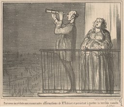 Parisiens incrédules ..., 19th century. Creator: Honore Daumier.