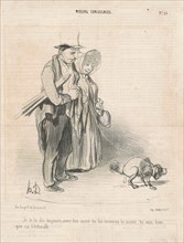 Je te le dis toujours, avec ton sucre..., 19th century. Creator: Honore Daumier.