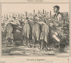 Vue prise a Argenteuil (Octobre 1856), 19th century. Creator: Honore Daumier.