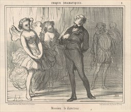 Mossieu la directeur, 19th century. Creator: Honore Daumier.