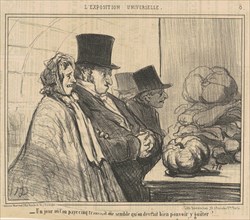 Un jour ou l'on paye cinq francs, 19th century. Creator: Honore Daumier.