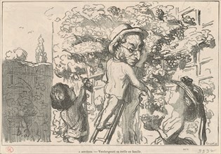 A asniéres, 19th century. Creator: Honore Daumier.