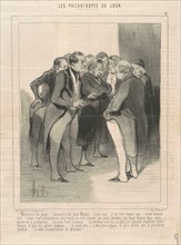Messieurs les juré ... l'accusé a tué Jean Maclou ..., 19th century. Creator: Honore Daumier.