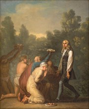 Niels Klim Receives the Homage of the Quamites, 1785-1789. Creator: Nicolai Abraham Abildgaard.