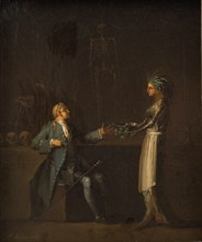 The Doctor´s Wife Reveals her Husband´s Intention of Anatomising Niels Klim, 1785-1787. Creator: Nicolai Abraham Abildgaard.