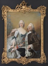 The Court Jeweller Christopher Fabritius and his Wife Gundel, née Berntz, 1752. Creator: Peder Als.