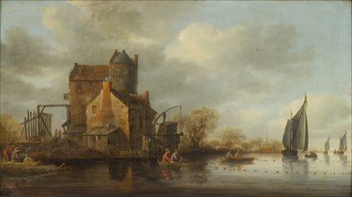 Dutch River View, 1615-1677. Creators: Jan van Goyen, Jan Coelenbier.