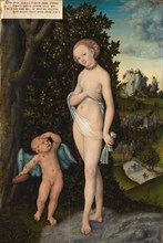 Venus with Cupid Stealing Honey, 1530. Creator: Lucas Cranach the Elder.