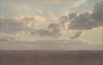 Study of Clouds over the Sea;A Cloudscape, 1826. Creator: CW Eckersberg.