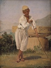 A Sheperd Boy. Pompeii, 1838. Creator: Constantin Hansen.
