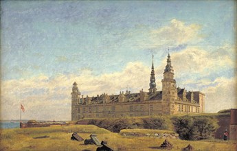 Kronborg Castle, 1834. Creator: Constantin Hansen.