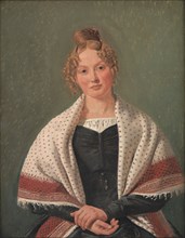 Portrait of Hanne Wanscher, née Wegener, 1835. Creator: Constantin Hansen.