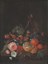 Flowers and Fruit, 1650-1660. Creator: Jan Davidsz de Heem.