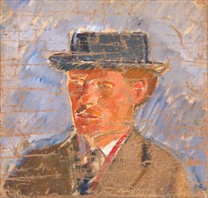 Portrait of the Painter Edvard Weie, 1893-1922. Creator: Karl Isakson.