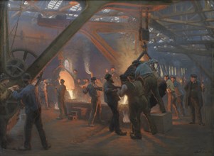 The Iron Foundry, Burmeister and Wain, 1885. Creator: Peder Severin Kroyer.