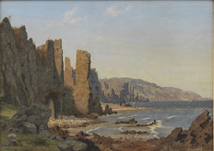A Rocky Coast. Ro, Bornholm, 1843. Creator: Vilhelm Kyhn.