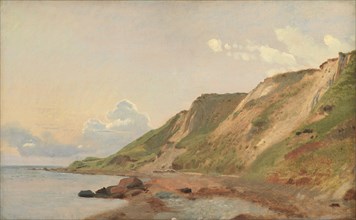 Study of Cliffs at the South Coast of Refsnæs, 1847. Creator: Johan Thomas Lundbye.