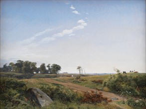 Zealand Landscape. Open Country in North Zealand, 1842. Creator: Johan Thomas Lundbye.