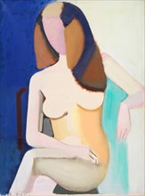 Seated Female Nude, 1950. Creator: Vilhelm Lundstrom.