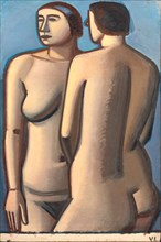 Two Female Nudes, 1927. Creator: Vilhelm Lundstrom.