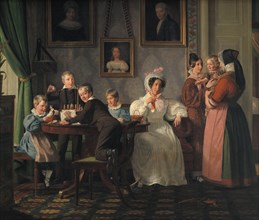 The Waagepetersen Family, 1836. Creator: Wilhelm Marstrand.