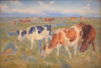 Grazing Cows on the Island of Saltholm, 1892. Creator: Theodor Esbern Philipsen.