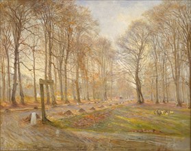 Late Autumn Day in the Jægersborg Deer Park, North of Copenhagen, 1886. Creator: Theodor Esbern Philipsen.