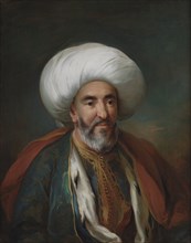 Portrait of Mahmud Agas, Ambassador of Tripolis, 1757. Creator: Carl Gustaf Pilo.